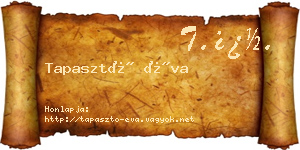 Tapasztó Éva névjegykártya